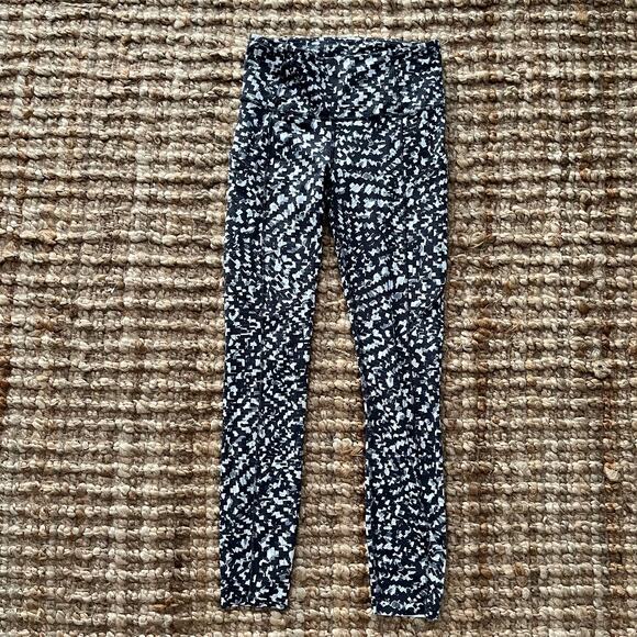 Lululemon Fast and Free Tight II 25" – Pace Lace Graphite Grey Multi – Size 4 - Picture 4 of 11